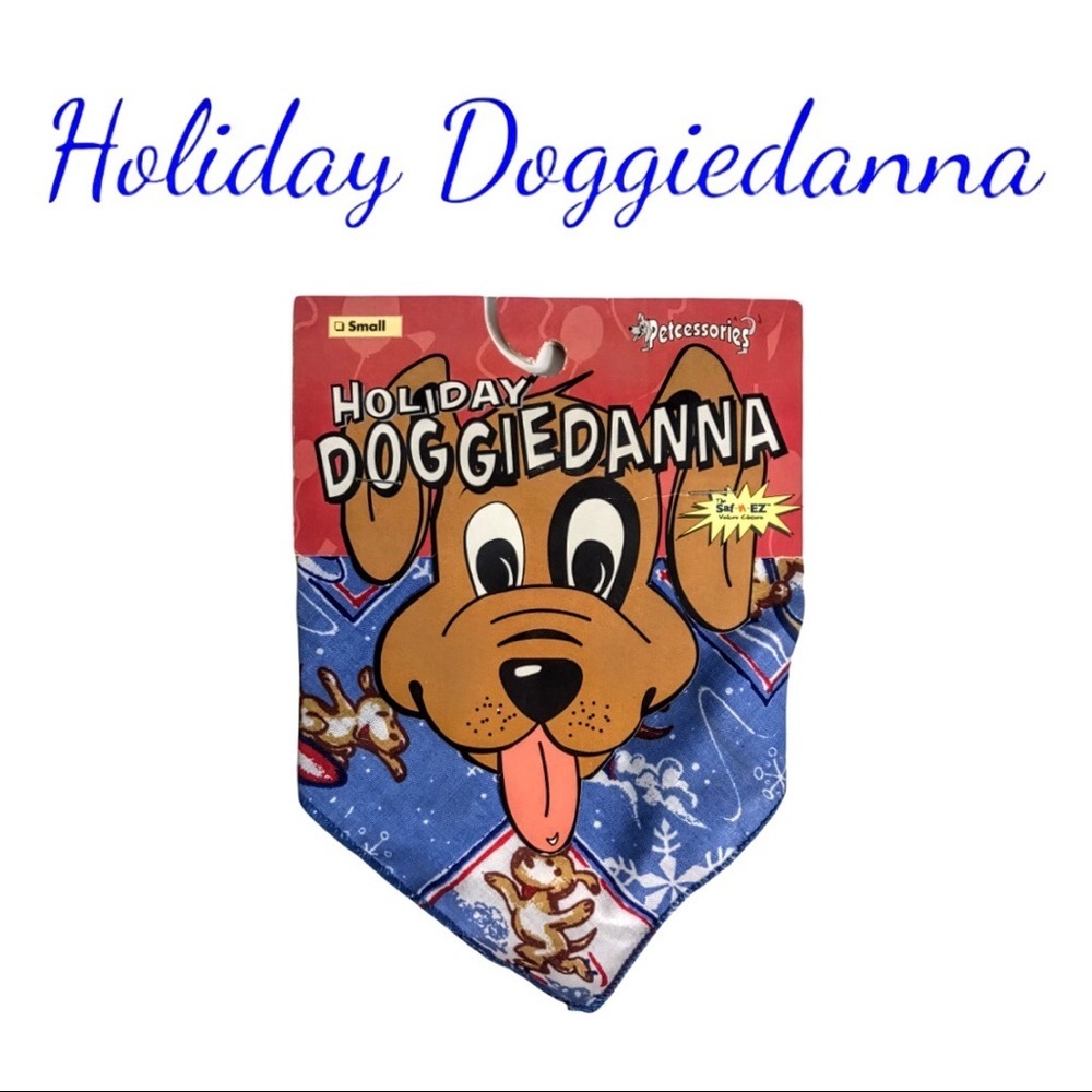 NWT Holiday Snow Dogs Doggiedanna, Dog Bandanna